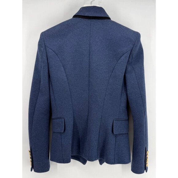 Balmain Blue Cotton Blend Blazer FR 38 / US 6 - Picture 3 of 7